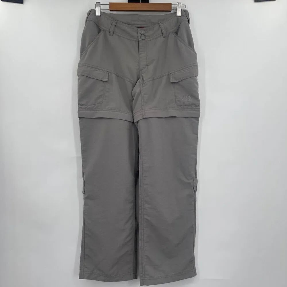The North Face Women's Gray Mid-Rise Cargo Pants Size 4